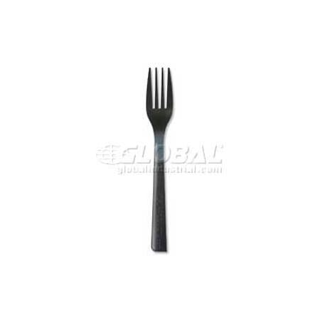Eco-Products Eco-Products ECOEPS112, Forks, Recylced Polystyrene, Black, 1000/Carton ECOEPS112